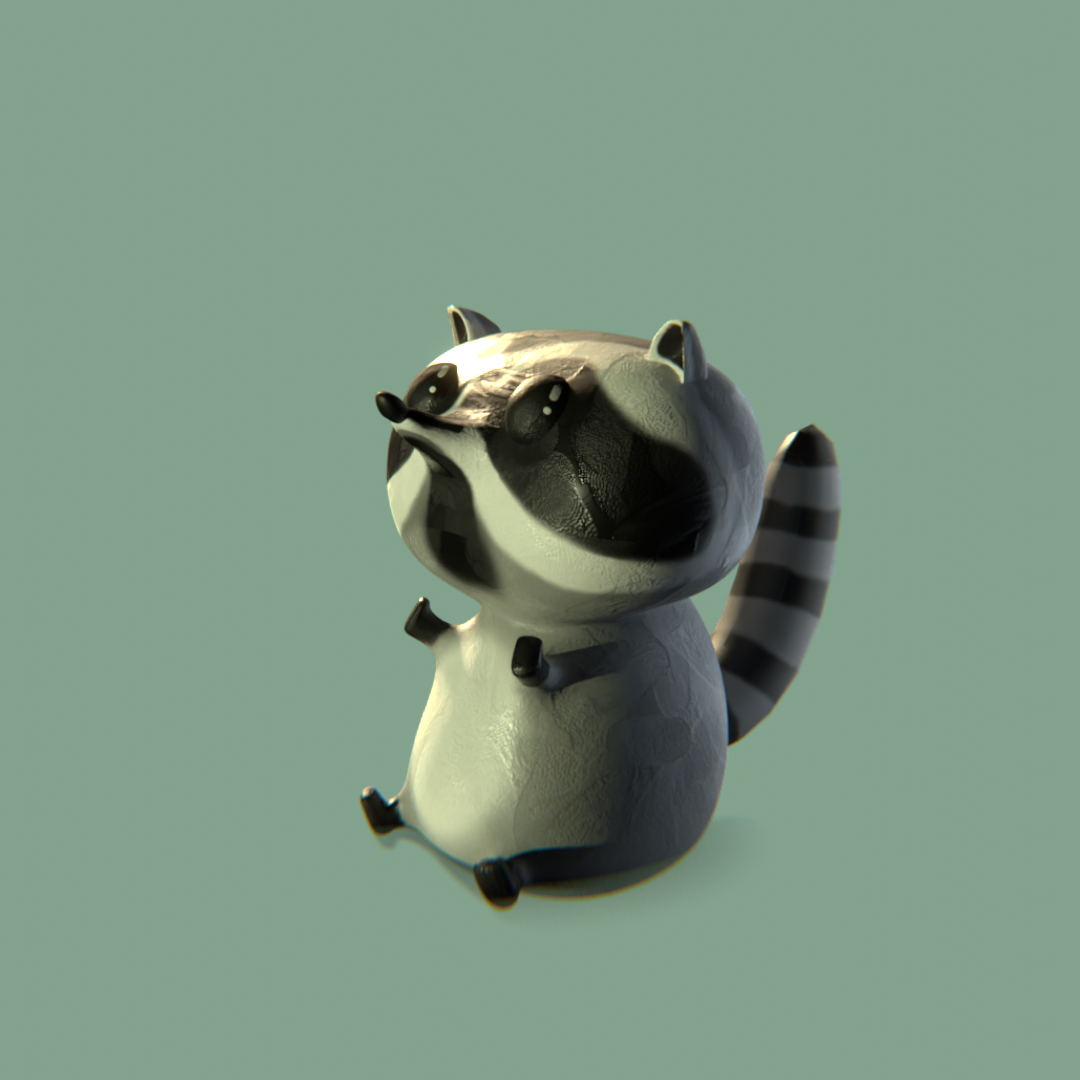 Raccoon Model Still